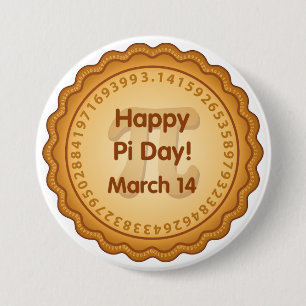 Badge Rond 7,6 Cm Portez une joyeuse journée de Pi