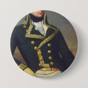 Badge Rond 7,6 Cm Portrait du Marquis De Lafayette