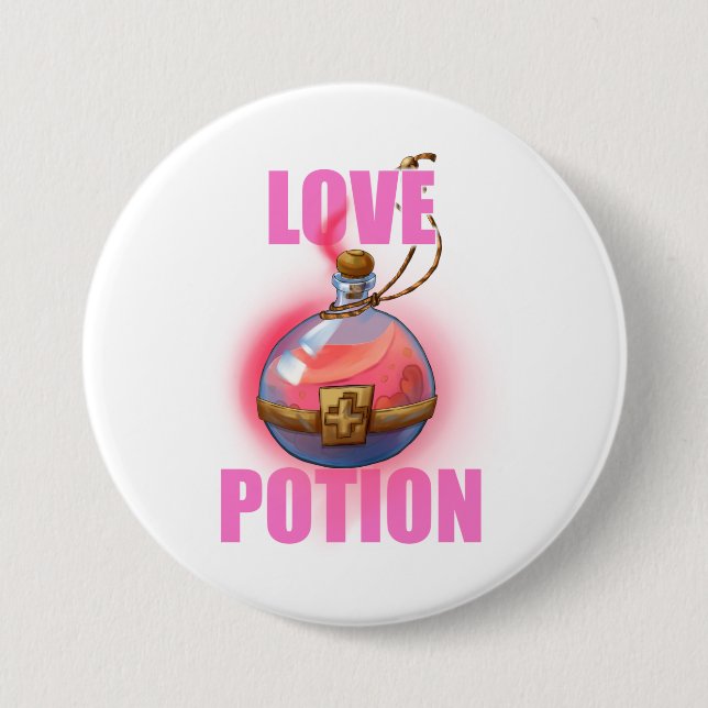 Badge Rond 7,6 Cm Potion d'amour (Devant)