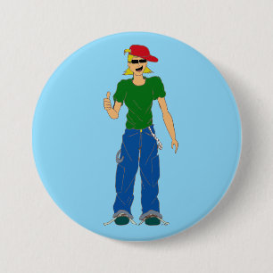 Badge Rond 7,6 Cm pouce haut