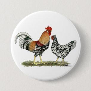 Badge Rond 7,6 Cm Poulets islandais