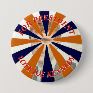 Badge Rond 7,6 Cm Pour le Président Vote Joe Kennedy