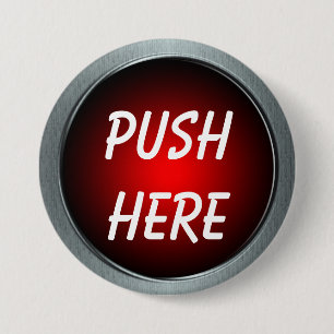 Badge Rond 7,6 Cm Poussez ici le Pin
