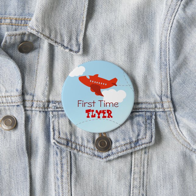 Badge Rond 7,6 Cm Premier Flyer (En situation)
