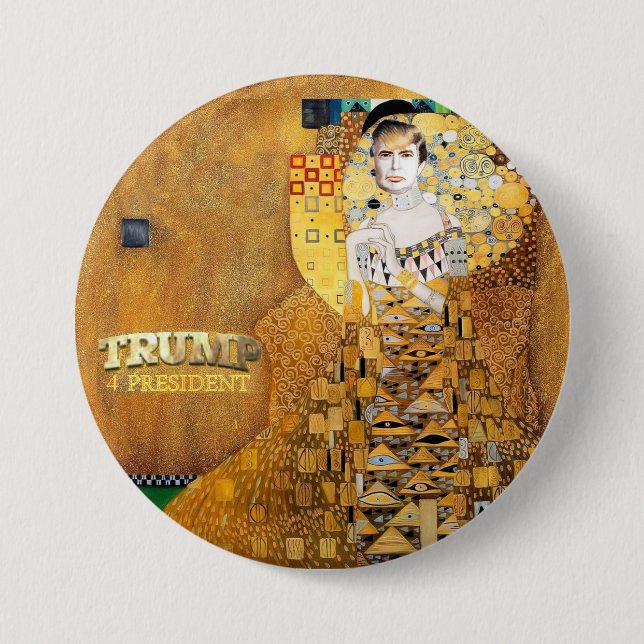 Badge Rond 7,6 Cm Président de l'atout 4 (Devant)
