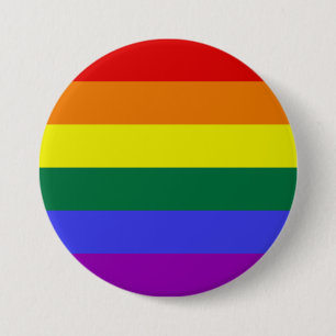 Badge Rond 7,6 Cm Pride LGBT Arc-en-ciel