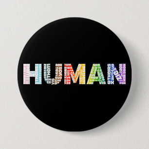 Badge Rond 7,6 Cm Pronouns humains Neopronouns Progrès Pride Arc-en-