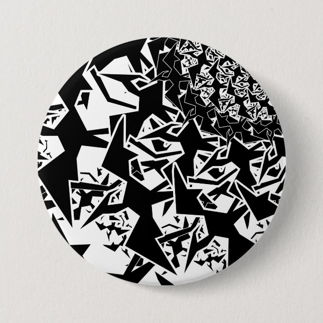 Badge Rond 7,6 Cm Ptérodactyle de Fractyl (Devant)