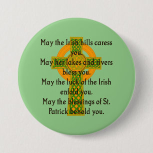 Badge Rond 7,6 Cm Puisse Irish Hills Vous Caresser - Citation Irland
