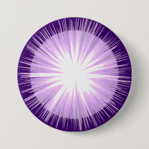 Badge Rond 7,6 Cm Purple Sun Fairy