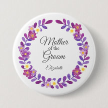 Purple / Violet Floral Wreath Mère de la chambre