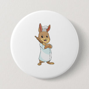 Badge Rond 7,6 Cm Rabbit comme boulon avec broche