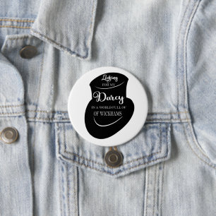 Badge Rond 7,6 Cm Recherche mon bouton Darcy