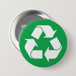 Badge Rond 7,6 Cm Recyclage