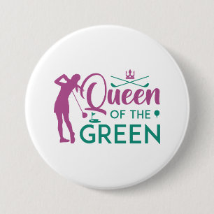 Badge Rond 7,6 Cm Reine Du Vert