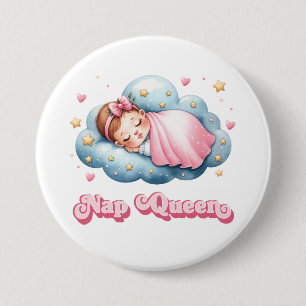 Badge Rond 7,6 Cm Reine Nap