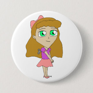 Badge Rond 7,6 Cm remonter chibi