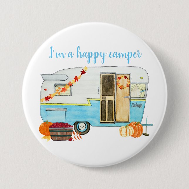 Badge Rond 7,6 Cm Remorque de camping-cars (Devant)