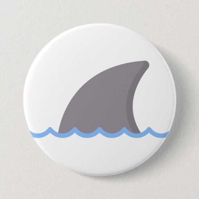Badge Rond 7,6 Cm requin (Devant)