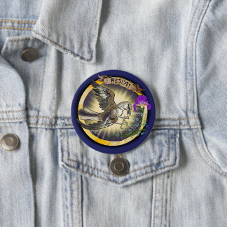 Badge Rond 7,6 Cm Resist State Bird Tennessee Mockingbird