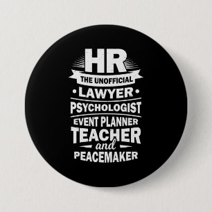 Badge Rond 7,6 Cm Ressources humaines Fières
