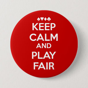 Badge Rond 7,6 Cm Restez Calme Et Jouez Juste