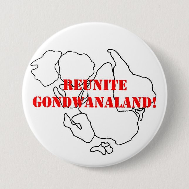 Badge Rond 7,6 Cm Réunissez le bouton de Gondwanaland 2 (Devant)
