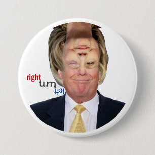 Badge Rond 7,6 Cm Réversible 2016 pour le Président