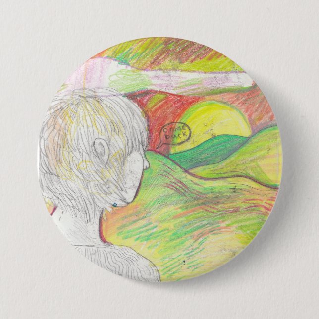 Badge Rond 7,6 Cm Reviennent le Pin de | (Devant)