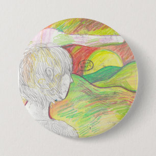 Badge Rond 7,6 Cm Reviennent le Pin de  