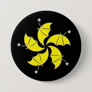 Badge Rond 7,6 Cm Révolution de parapluie