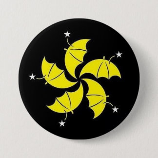 Badge Rond 7,6 Cm Révolution de parapluie