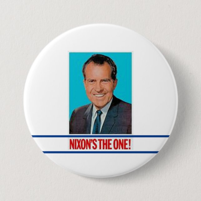 Badge Rond 7,6 Cm Richard M. Nixon (Devant)