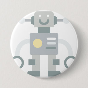 Badge Rond 7,6 Cm robot