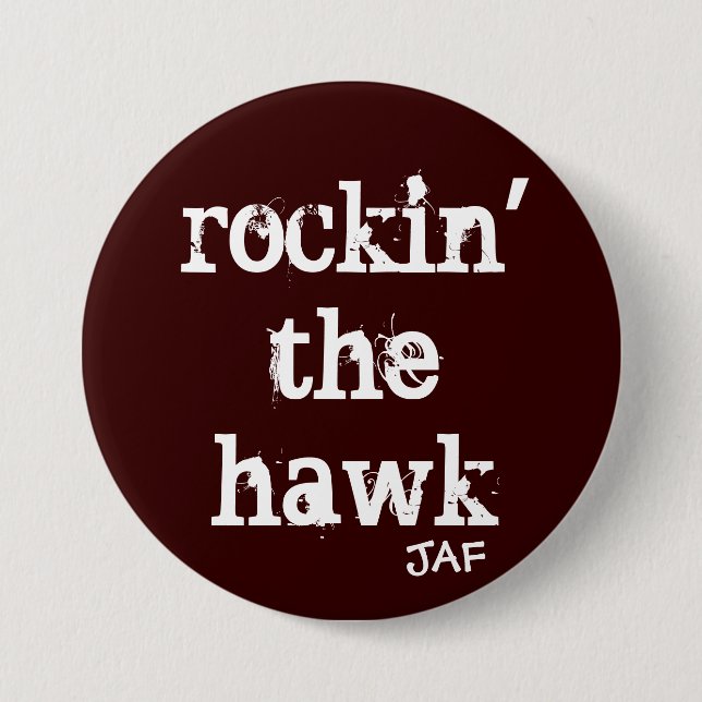 Badge Rond 7,6 Cm Rockin le faucon (Devant)
