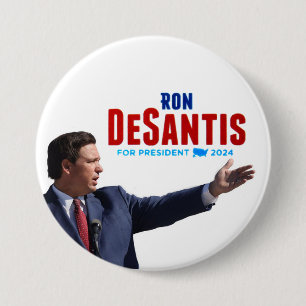Badge Rond 7,6 Cm Ron DeSantis pour le Président