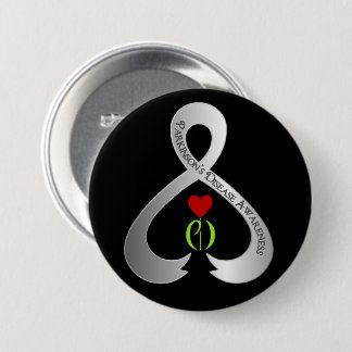Badge Rond 7,6 Cm Ruban de sensibilisation de Parkinson