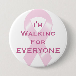 Badge Rond 7,6 Cm Ruban rose de KRW marchant pour chacun