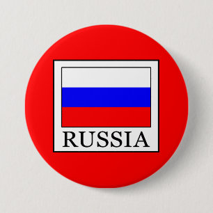 Badge Rond 7,6 Cm Russie