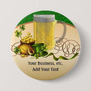 Badge Rond 7,6 Cm Saint Patrick's Day - SRF