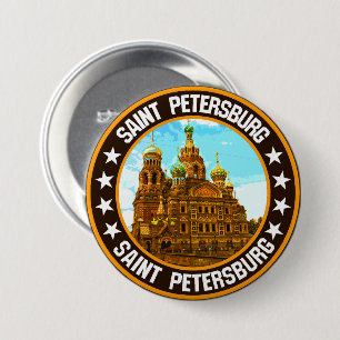 Badge Rond 7,6 Cm Saint-Pétersbourg