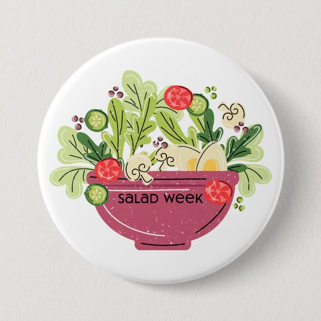 Badge Rond 7,6 Cm Salade (Devant)