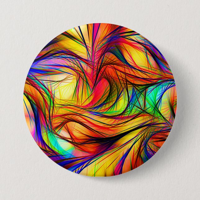 Badge Rond 7,6 Cm salade de couleur (Devant)