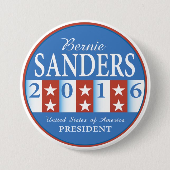 Badge Rond 7,6 Cm Sanders pour le président (Devant)