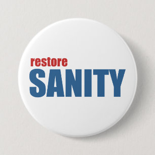 Badge Rond 7,6 Cm Santé d'esprit de restauration