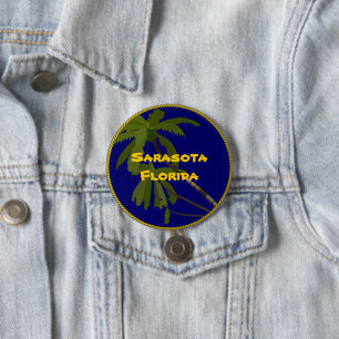 Badge Rond 7,6 Cm Sarasota, Floride