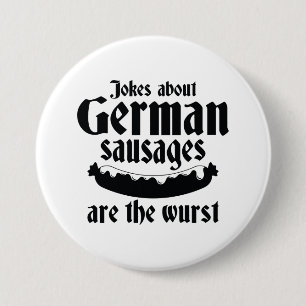Badge Rond 7,6 Cm Saucisses allemandes