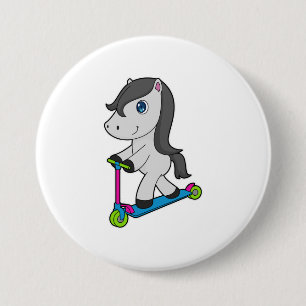 Badge Rond 7,6 Cm Scooter