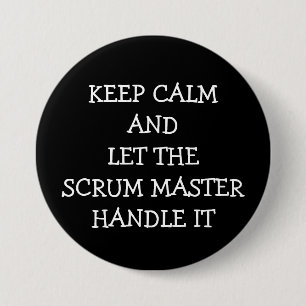 Badge Rond 7,6 Cm Scrum Master