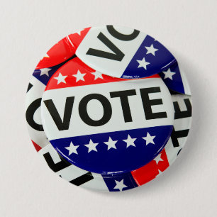 Badge Rond 7,6 Cm scrutin patriotique